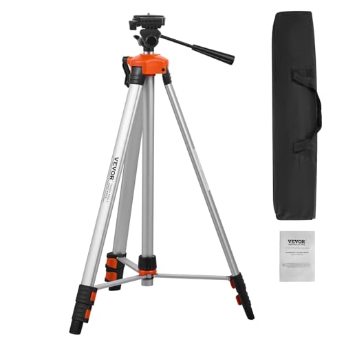 VEVOR Baustativ für Laser & Nivelliergeräte, ¼ x 20 Gewindehalterung, höhenverstellbar 695-1750 mm, mit integrierter Wasserwaage, einziehbare Beine, Laser-Messgeräte-Stativ für stabile Messungen VEVOR Baustativ für Laser & Nivelliergeräte, ¼ x 20 Gewindehalterung, höhenverstellbar 695-1750 mm, mit integrierter Wasserwaage, einziehbare Beine, Laser-Messgeräte-Stativ für stabile Messungen von VEVOR