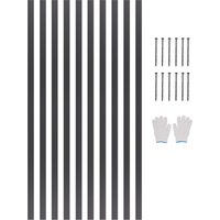 VEVOR Beeteinfassung, 10er-Pack, 1524x43x1,6 mm, Rasenkante aus Aluminiumlegierung, Mähkante, biegbare Beetumrandung, Garteneinfassung, robuste von VEVOR