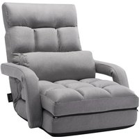 VEVOR Bodenstuhl Boden-Gaming Stuhl mit 5 einstellbaren Positionen & Rückenlehne, klappbarer Sofastuhl mit Armlehne für Erwachsene, Sofa-Liegebett von VEVOR