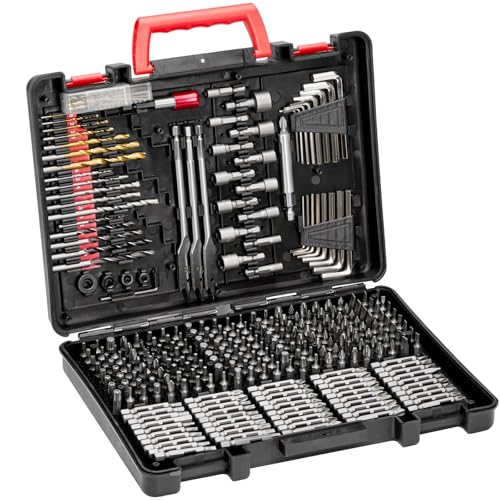 VEVOR Bohrerset 318-teilig, Schrauberbit-Set, Schraubendreherbit-Set geeignet zum Bohren und Schrauben in Holz, Metall & Zement, Bohrer-Sets Kombi-Set sortiert in geordneter Tragkoffer VEVOR Bohrerset 318-teilig, Schrauberbit-Set, Schraubendreherbit-Set geeignet zum Bohren und Schrauben in Holz, Metall & Zement, Bohrer-Sets Kombi-Set sortiert in geordneter Tragkoffer von VEVOR