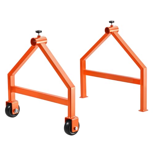 VEVOR Drahtspulenständer, 100 kg Tragkraft, tragbares Kabelgestell mit Rollen, zur Lagerung von Spulen mit max. φ76 cm unter verschiedenen Bedingungen, Rohr nicht im Lieferumfang enthalten von VEVOR