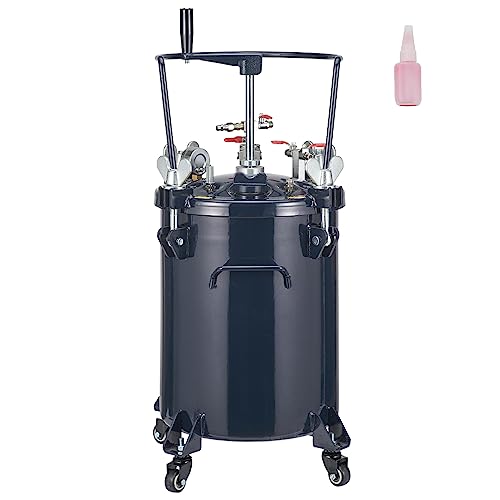 VEVOR Druckbehälter Farbbehälter Sprühfarbe Drucktopf 30 L Drucktank, 70 psi Lackierpistole Farbbehälter Φ 80 x 42,5 cm Spray Paint Pressure Pot Tank Paint Container Farbspritzpistolen Lacken, Flecken von VEVOR