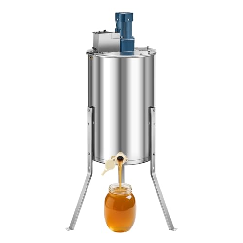 VEVOR Elektrische Honigschleuder, 3-Rahmen-Tangentialschleuder mit transparentem Deckel, 140 W Honigextractor aus Edelstahl, höhenverstellbar, Wabenextraktionsgerät für die Bienenzucht VEVOR Elektrische Honigschleuder, 3-Rahmen-Tangentialschleuder mit transparentem Deckel, 140 W Honigextractor aus Edelstahl, höhenverstellbar, Wabenextraktionsgerät für die Bienenzucht von VEVOR