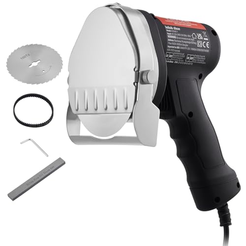 VEVOR Elektrisches Schawarma-Messer, 80 W, Türkisches Kebab-Messer, Kommerzieller Gyro-Schneider aus Edelstahl, Döner-Kebab-Fleischschneider mit 2 Klingen, 10 cm Klingendurchmesser VEVOR Elektrisches Schawarma-Messer, 80 W, Türkisches Kebab-Messer, Kommerzieller Gyro-Schneider aus Edelstahl, Döner-Kebab-Fleischschneider mit 2 Klingen, 10 cm Klingendurchmesser von VEVOR
