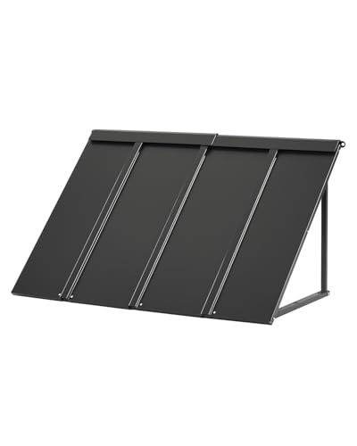 VEVOR Fenstermarkise 112,5x61x61 cm, Türvordach, Markisen, Überdachung mit dreieckigem Stahlrahmen für Türen, Außenregen & Schnee-Sonnenschutz für Türeingänge, Fenster, Veranden, Balkone VEVOR Fenstermarkise 112,5x61x61 cm, Türvordach, Markisen, Überdachung mit dreieckigem Stahlrahmen für Türen, Außenregen & Schnee-Sonnenschutz für Türeingänge, Fenster, Veranden, Balkone von VEVOR