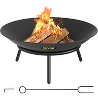 VEVOR Feuerschale, 55,5 cm Durchmesser Feuerkorb mit Beinen Gartenfeuer Feuerkorb, 12 cm Tiefe Feuerkorb 24 cm Höhe Feuerschale, Karbonstahl BBQ VEVOR Feuerschale, 55,5 cm Durchmesser Feuerkorb mit Beinen Gartenfeuer Feuerkorb, 12 cm Tiefe Feuerkorb 24 cm Höhe Feuerschale, Karbonstahl BBQ von VEVOR