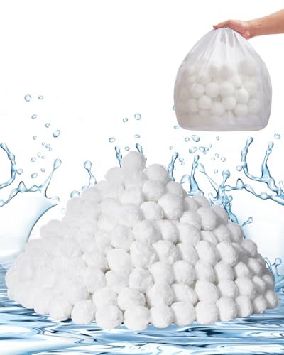 VEVOR Filter Balls für Sandfilter, 2,1 kg, Filterbälle ersetzen Pool-Filtersand, Wiederverwendbare Filtermedienbälle aus Polyesterfaser mit Waschbeutel, für Schwimmbecken, Aufstellbecken, Aquarium von VEVOR