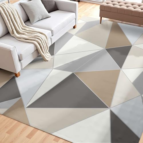 VEVOR Flächenteppich, 1524x2134 mm, Kurzflor, waschbarer Rutschfester Wohnzimmerteppich im Modern-Stil, Innenmatte für Schlafzimmer, Wohnzimmer, Kinderzimmer, Eingangsbereich, Anthrazitgrau VEVOR Flächenteppich, 1524x2134 mm, Kurzflor, waschbarer Rutschfester Wohnzimmerteppich im Modern-Stil, Innenmatte für Schlafzimmer, Wohnzimmer, Kinderzimmer, Eingangsbereich, Anthrazitgrau von VEVOR