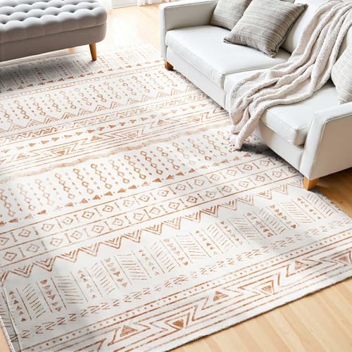 VEVOR Flächenteppich, 1524x2438 mm, waschbarer Teppich, Rutschfester Wohnzimmerteppich im Modern-Stil, Innenmatte für Schlafzimmer, Büro, Wohnzimmer, Kinderzimmer, Eingangsbereich, Beige VEVOR Flächenteppich, 1524x2438 mm, waschbarer Teppich, Rutschfester Wohnzimmerteppich im Modern-Stil, Innenmatte für Schlafzimmer, Büro, Wohnzimmer, Kinderzimmer, Eingangsbereich, Beige von VEVOR