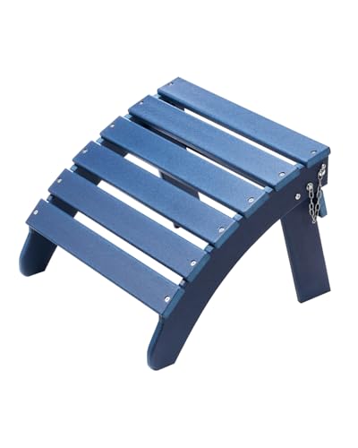 VEVOR Fußstütze für Adirondack-Stühle, 475x480x350 mm, klappbarer Adirondack-Ottomane aus HDPE-Kunststoff, Gartenstuhl, weit verbreitet für Außenbereich, Veranda, Pool, Rasen, Hinterhof, blau von VEVOR
