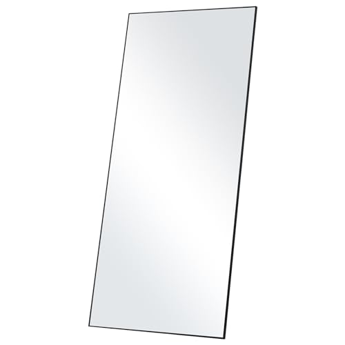 VEVOR Ganzkörperspiegel, 180 x 78 cm, Standspiegel zum Aufhängen oder Anlehnen mit Rahmen aus gehärtetem Glas und Aluminiumlegierung, Ganzkörper-Ankleidespiegel für Wohnzimmer und Schlafzimmer von VEVOR