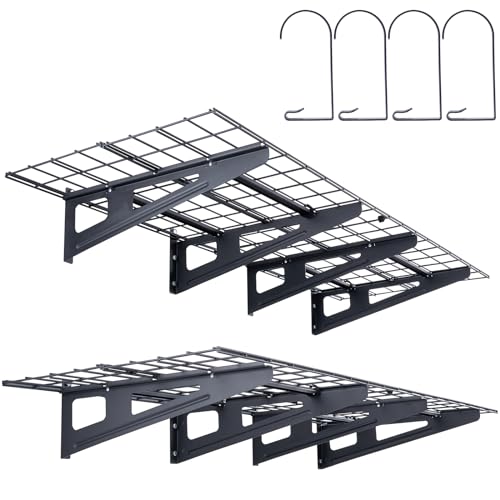VEVOR Garagenregal 1830 x 620 x 200 mm Werkzeugaufbewahrung 227 kg pro Schicht Werkzeughalter Wand 183 x 61 cm Regalfläche Aufbewahrungsregale Metallregal Werkzeug Organizer Wandregale von VEVOR
