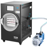 VEVOR Gefriertrockner Gefriertrocknungsmaschine Trocknungsausrüstung (4–6 kg Kapazität) für Lebensmittel mit 4-lagigen Tabletts & einstellbarer von VEVOR