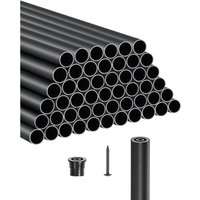 VEVOR Geländerstab, 51er-Set, φ19x914 mm Aluminium-Treppenbaluster, Zierstab, runder Stab, Hohldeckgeländer mit Geländerkappen und Schrauben für VEVOR Geländerstab, 51er-Set, φ19x914 mm Aluminium-Treppenbaluster, Zierstab, runder Stab, Hohldeckgeländer mit Geländerkappen und Schrauben für von VEVOR