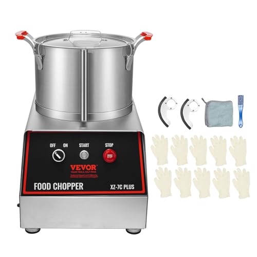 VEVOR Gemüseschneider Elektrischer Obstschneider 750 W, Gemüse Schneiden 7,71 L Edelstahl Multischneider für Obst und Gemüse, Hotels, Salatläden, Snackbars Küchengeräte Maschinen mit Druckknöpfen VEVOR Gemüseschneider Elektrischer Obstschneider 750 W, Gemüse Schneiden 7,71 L Edelstahl Multischneider für Obst und Gemüse, Hotels, Salatläden, Snackbars Küchengeräte Maschinen mit Druckknöpfen von VEVOR