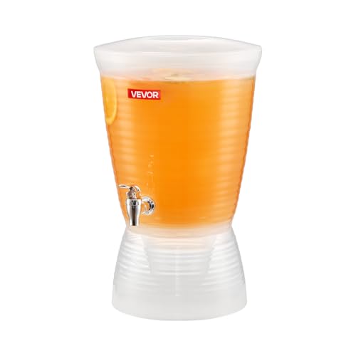 VEVOR Getränkespender (10 L) für Partys, Saftspender aus PP mit tropfsicherem Zapfhahn Wasserspender für Restaurants Hotels Partys, Limonade Eistee selbstgemachte Getränke Spender von VEVOR