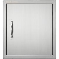 VEVOR Grill-Zugangstür, 457 x 508 mm, Einzelne Außenküchentür, Flächenbündig Montierte Edelstahltür, Vertikale Wandtür mit Griff und Haken, für VEVOR Grill-Zugangstür, 457 x 508 mm, Einzelne Außenküchentür, Flächenbündig Montierte Edelstahltür, Vertikale Wandtür mit Griff und Haken, für von VEVOR