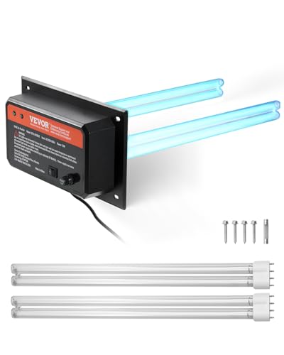 VEVOR HVAC-Luftreiniger für das ganze Haus, 72 W, 258 mm, UV-UVC-Licht im Kanal für Klimaanlagenkanäle, Luftwäscher mit 2 Ersatzbirnen, HVAC-UV-Lampen, Air-Purifier für Klimaanlagen VEVOR HVAC-Luftreiniger für das ganze Haus, 72 W, 258 mm, UV-UVC-Licht im Kanal für Klimaanlagenkanäle, Luftwäscher mit 2 Ersatzbirnen, HVAC-UV-Lampen, Air-Purifier für Klimaanlagen von VEVOR