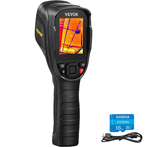 VEVOR Handheld Wärmebildkamera 240x180 IR-Auflösung Infrarotkamera Thermometer 40mK Thermografie Kamera -20-350°C Thermokamera Fehlersuche in HLK-Anlagen Identifizierung von Luftlecks von VEVOR