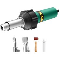 VEVOR Heißluft-Kunststoffschweißgerät, 1600 W Heißluftpistole, 50–600 °C PVC TPO Vinyl Schweißpistole Kunststoff, Hot Air Welder mit 4 Zubehörteilen von VEVOR