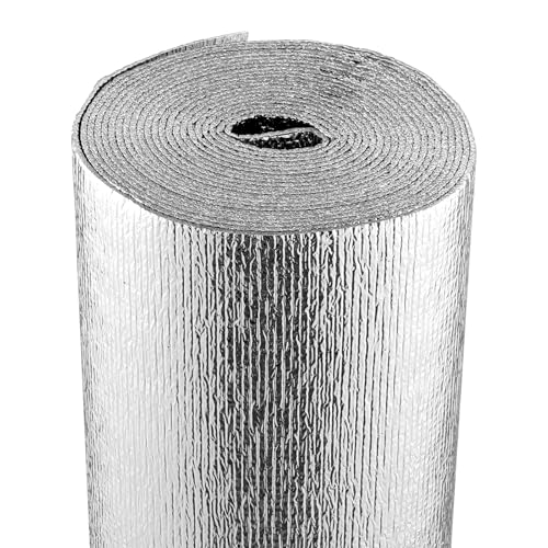 VEVOR Heizkörper Reflexionsfolie, Heizung Isolierfolie mit Schaumstoffkern, 762 x 122 cm, 3,2 mm dick, doppelseitige Dämmfolie aus Alu, EPE, Thermofolie, Isoliermatte für Wandisolierung Kälteschutz VEVOR Heizkörper Reflexionsfolie, Heizung Isolierfolie mit Schaumstoffkern, 762 x 122 cm, 3,2 mm dick, doppelseitige Dämmfolie aus Alu, EPE, Thermofolie, Isoliermatte für Wandisolierung Kälteschutz von VEVOR