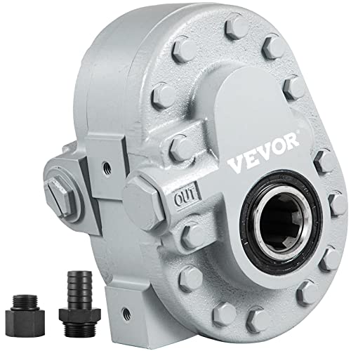 VEVOR Hydraulikpumpe 16,6 GPM Hydraulikmotor für Holzspalter 540 U/min 2500 PSI SAE 12 Ausgangsanschlüsse für LKW Heckklappe, Scherenhebebühne, Kippmuldenanhänger von VEVOR