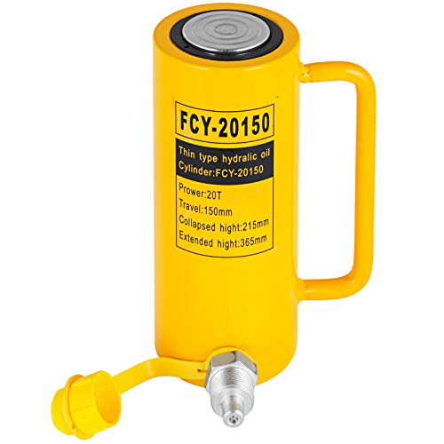 VEVOR Hydraulikzylinder Heber, 20 Tonne Solide Ram Hydraulikzylinder, 15 cm Hub Einfach Wirkende Hydraulikzylinder, mit Schnellkupplung Tragbare Hydraulische Solide Jack Hydraulischen Hebezylindern VEVOR Hydraulikzylinder Heber, 20 Tonne Solide Ram Hydraulikzylinder, 15 cm Hub Einfach Wirkende Hydraulikzylinder, mit Schnellkupplung Tragbare Hydraulische Solide Jack Hydraulischen Hebezylindern von VEVOR