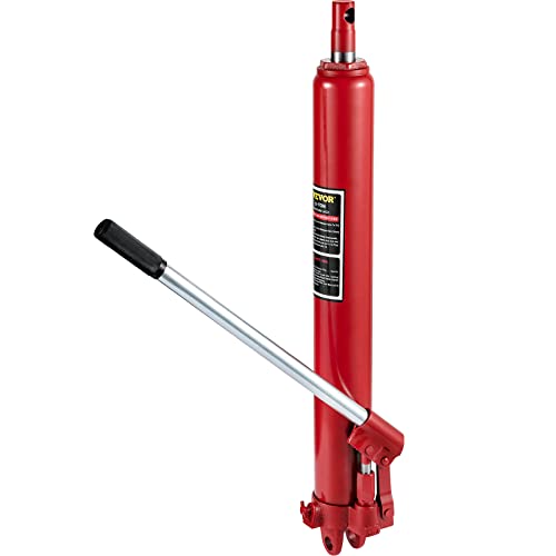 VEVOR Hydraulischer langer Rammenheber, 3 t Kapazität, mit Einzelkolbenpumpe & Gabelkopfsockel, manueller Hubarbeitsbühnenheber mit Griff, für Garagen-/Ladenkräne, Motorhebebühne, rot VEVOR Hydraulischer langer Rammenheber, 3 t Kapazität, mit Einzelkolbenpumpe & Gabelkopfsockel, manueller Hubarbeitsbühnenheber mit Griff, für Garagen-/Ladenkräne, Motorhebebühne, rot von VEVOR