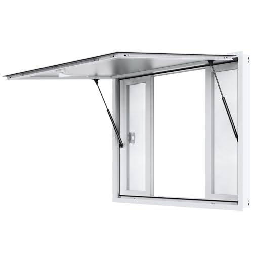 VEVOR Imbissfenster 48"x36", Servicefenster aus Aluminiumlegierung für Imbisswagen mit 4 horizontalen Schiebefenstern & Markisentür & Zughaken VEVOR Imbissfenster 48"x36", Servicefenster aus Aluminiumlegierung für Imbisswagen mit 4 horizontalen Schiebefenstern & Markisentür & Zughaken von VEVOR
