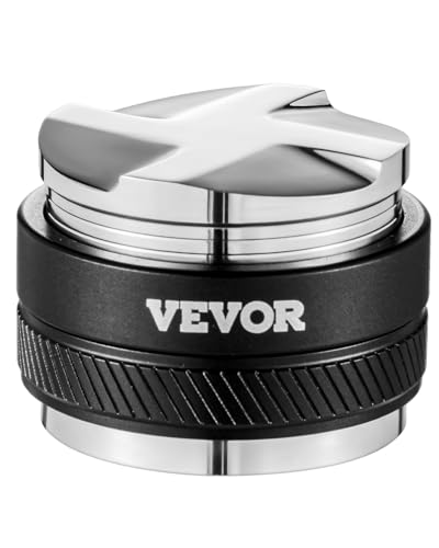 VEVOR Kaffeeverteiler 2 in 1 verstellbarer Espressoverteiler (51 mm) mit fächerförmiger Basis, Kaffeeverteiler Kaffee Distributor aus 304 Edelstahl mit leicht zu zerlegendem Design von VEVOR
