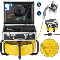 Kanalkamera mit 512-Hz-Ortungsgerät, 50 m, selbstnivellierende Rohrinspektionskamera mit 9-Zoll-1080P-HD-Bildschirm, 36-fachem Zoom, Rohrkamera mit von VEVOR