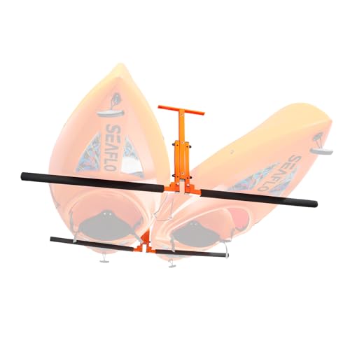 VEVOR Kayak Deckenhalterung Kajak Aufhänger 1666 x 540 x 50 mm, Kajakständer 2 Kajaks 790 ± 10 mm Stützarmlänge, Kajak Aufbewahrungsregal Robuste Kajak-Aufbewahrungshaken Kajak-Enthusiasten von VEVOR