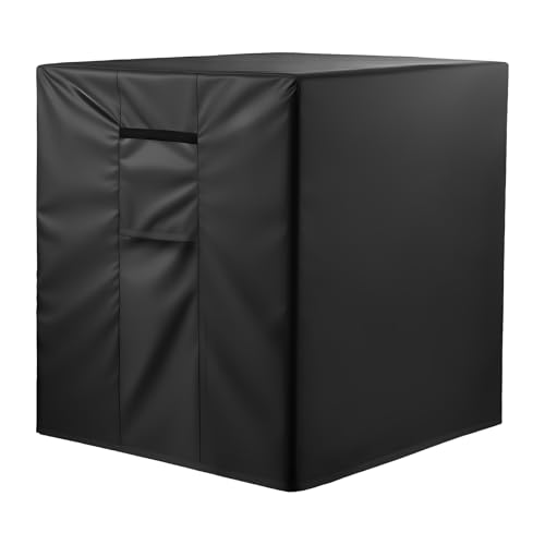 VEVOR Klimaanlagenabdeckung, 914 x 914 x 1010 mm, dreischichtig, wasserdichtes Polyestergewebe, Schutzhülle, universelle Passform, Schutzabdeckung für Klimaanlagen im Freien, schwarz von VEVOR