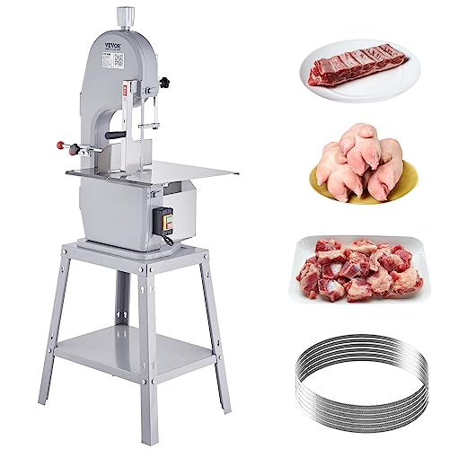 VEVOR Kommerzielle Elektrische Fleischbandsäge, 1500 W Edelstahl, Vertikale Knochensägemaschine, Arbeitstisch 49 x 38 cm, 0,16-7,9 Zoll Schnittdicke, Gefrorenes Fleischschneider mit 6 Klingen VEVOR Kommerzielle Elektrische Fleischbandsäge, 1500 W Edelstahl, Vertikale Knochensägemaschine, Arbeitstisch 49 x 38 cm, 0,16-7,9 Zoll Schnittdicke, Gefrorenes Fleischschneider mit 6 Klingen von VEVOR