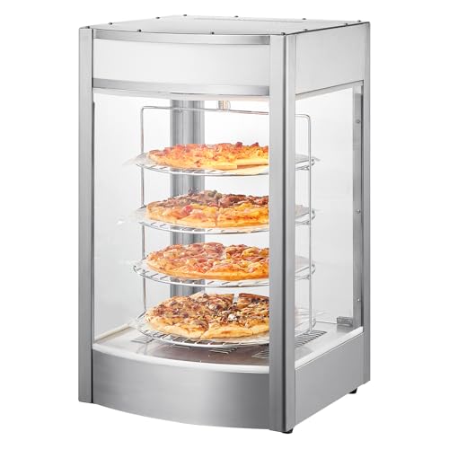 VEVOR Kommerzieller Speisenwärmer für 356 mm Pizza, 4-stufiger Pizzawärmer, 30-85 ℃ Temperaturregelung und Temperaturanzeige, 25 W Ofenlicht + obere LED für Pizzeria, Restaurant usw. VEVOR Kommerzieller Speisenwärmer für 356 mm Pizza, 4-stufiger Pizzawärmer, 30-85 ℃ Temperaturregelung und Temperaturanzeige, 25 W Ofenlicht + obere LED für Pizzeria, Restaurant usw. von VEVOR