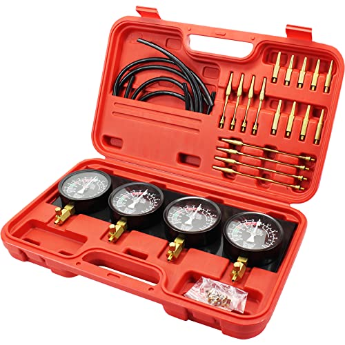 VEVOR Kraftstoff Vakuum Vergaser Synchronisieren Werkzeug Kit Synchronizer Sync Gauge Set mit Gummischlauch, A-100, Vakuum-Vergaser-Synchronisator-Set von VEVOR