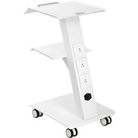 Vevor - Laborwagen, Medizinischer Servicewagen mit Integrierter Steckdose, Mobiles Dessert aus 3-lagigem Metall, mit Drehbaren Rädern, Belastung 100 Vevor - Laborwagen, Medizinischer Servicewagen mit Integrierter Steckdose, Mobiles Dessert aus 3-lagigem Metall, mit Drehbaren Rädern, Belastung 100 von VEVOR