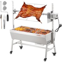 VEVOR Lammgrill, Spanferkelgrill, Spießbratengrill, 61 kg BBQ-Holzkohle-Spießgrill für ganzes Schwein, Lamm, Ziege, elektrischer 42-W-Motor, von VEVOR