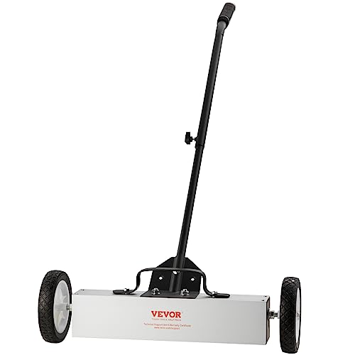 VEVOR Magnetbesen Magnetische Kehrmaschine 77-113 cm, Magnetic Sweeper Magnetisch Magnet Besen Magnetbesen Magnetheber 20,4 kg Magnetkraft Magnetischer Spänesammler Bodenkehrer Kehrmaschine von VEVOR