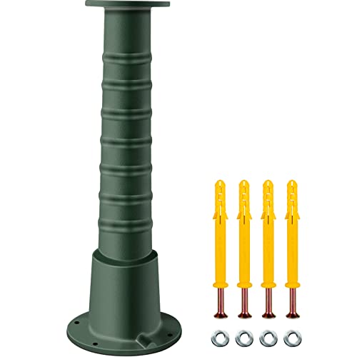 VEVOR Manueller Pumpenhalter aus Gusseisen, 22,9 x 22,9 x 66 cm, Handwasserpumpenhalterung, Stabile Struktur, Handpumpenhalterung für Garten mit Sprühfarbe, Grün von VEVOR