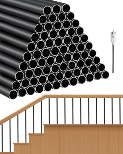 VEVOR Metallbaluster für Treppen, 19 x 19 x 810 mm lang, dekorative Aluminium-Geländerstäbe, 101er-Packung Deckbaluster mit Schrauben, klassisches hohles Deckgeländer VEVOR Metallbaluster für Treppen, 19 x 19 x 810 mm lang, dekorative Aluminium-Geländerstäbe, 101er-Packung Deckbaluster mit Schrauben, klassisches hohles Deckgeländer von VEVOR