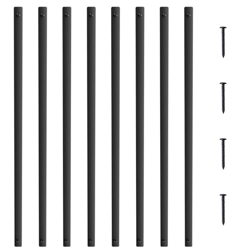 VEVOR Metallbaluster für Treppen, 25 x 5,5 x 750 mm flache dekorative Geländerstäbe aus Aluminiumlegierung, 51er-Pack Deckbaluster mit Schrauben, klassisches hohles Deckgeländer VEVOR Metallbaluster für Treppen, 25 x 5,5 x 750 mm flache dekorative Geländerstäbe aus Aluminiumlegierung, 51er-Pack Deckbaluster mit Schrauben, klassisches hohles Deckgeländer von VEVOR