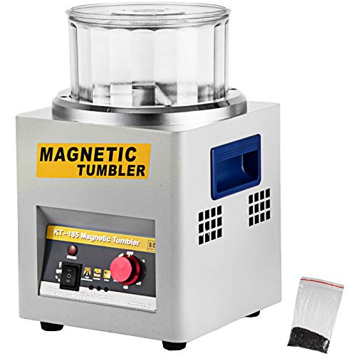 VEVOR Mini KT-185 magnetische Tumbler 180 mm, Schmuck Poliermaschine und Finisher Maschine mit guter Zeitfunktion, schneller Verarbeitungsgeschwindigkeit für Leichtmetall, Nichteisenmetalle, 2000 RPM VEVOR Mini KT-185 magnetische Tumbler 180 mm, Schmuck Poliermaschine und Finisher Maschine mit guter Zeitfunktion, schneller Verarbeitungsgeschwindigkeit für Leichtmetall, Nichteisenmetalle, 2000 RPM von VEVOR