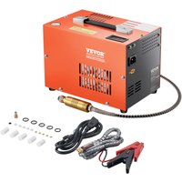PCP-Luftkompressor, 4500 psi PCP-Luftgewehrkompressor mit eingebautem Konverter & Lüfterkühlsystem, DC12 V/AC230 v Kompressorpumpe mit manuellem von VEVOR
