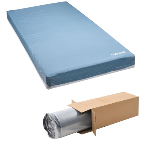VEVOR Pflegematratze, 204 kg Tragkraft, medizinische mehrschichtige Schaumstoffmatratze, wasserdicht, für die Behandlung von Dekubitus in Pflegeheimen & der häuslichen Pflege, 2030x914x153 mm VEVOR Pflegematratze, 204 kg Tragkraft, medizinische mehrschichtige Schaumstoffmatratze, wasserdicht, für die Behandlung von Dekubitus in Pflegeheimen & der häuslichen Pflege, 2030x914x153 mm von VEVOR