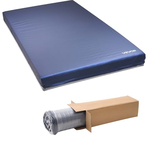 VEVOR Pflegematratze, 295 kg Tragkraft, medizinische Doppelschicht-Schaumstoffmatratze, wasserdicht, für die Behandlung von Dekubitus in Pflegeheimen & der häuslichen Pflege, 2030x1067x153mm VEVOR Pflegematratze, 295 kg Tragkraft, medizinische Doppelschicht-Schaumstoffmatratze, wasserdicht, für die Behandlung von Dekubitus in Pflegeheimen & der häuslichen Pflege, 2030x1067x153mm von VEVOR
