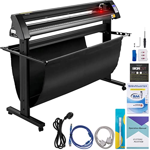 VEVOR Plotter Vinyl-Schneideplotter, 1350 mm, Vinylschneidemaschine, mit Signcut-Software, 95 W, effizient, präzise, mit LED-Digital-Panel zum Plotten und Schneiden von VEVOR