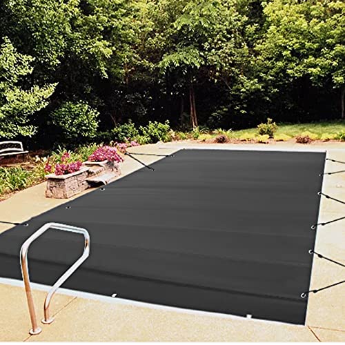VEVOR Pool Safety Cover, 11.5x16 ft In-ground Pool Cover, Black In-ground Pool Cover, PVC Pool Covers Rectangular Safety Pool Cover Solid Safety Pool Cover for Swimming Pool Winter Protection Cover von VEVOR