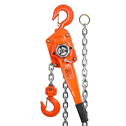 VEVOR Ratschenzug Stahl 3T Belastbarkeit Flaschenzug Hebezug 2,8m Hubhöhe Hebelzug Ф10x30mm Hubkettengröße Kettenzug 320N Zugkraft Strapazierfähige Doppelklinken-Bremse Ratschenkettenzug VEVOR Ratschenzug Stahl 3T Belastbarkeit Flaschenzug Hebezug 2,8m Hubhöhe Hebelzug Ф10x30mm Hubkettengröße Kettenzug 320N Zugkraft Strapazierfähige Doppelklinken-Bremse Ratschenkettenzug von VEVOR