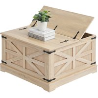 VEVOR Rattan-Couchtisch rechteckiger Kaffeetisch aus PE-Rattan-Geflechtholz mit MDF-Platte, 80 cm moderner Boho-Couchtisch mit Stauraum & VEVOR Rattan-Couchtisch rechteckiger Kaffeetisch aus PE-Rattan-Geflechtholz mit MDF-Platte, 80 cm moderner Boho-Couchtisch mit Stauraum & von VEVOR